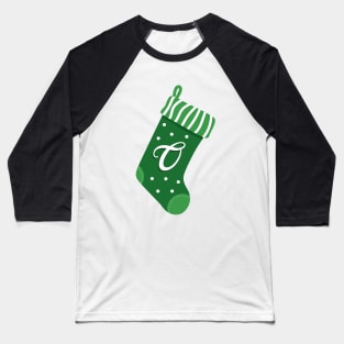 Christmas Stocking with the Letter O Baseball T-Shirt